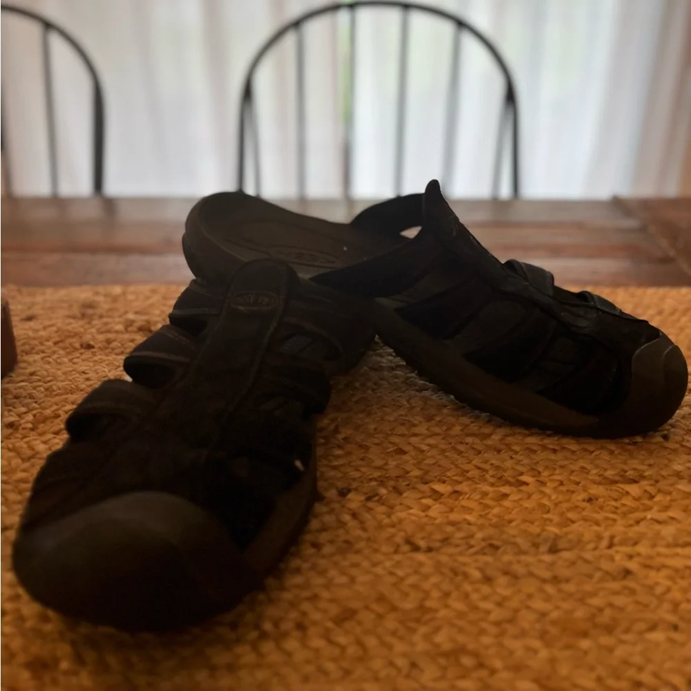 KEEN Aruba II Sandals Men's 14 US‎ Black Closed Toe Beach Slide Slip On Casual